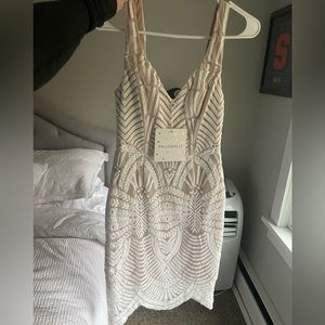 Hello Molly Mini White Lace Dress